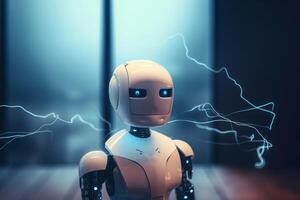 kunstmatig intelligent robot de toekomst van technologie ai gegenereerd foto