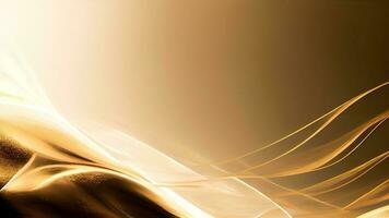 abstract gouden golvend beweging en verlichting achtergrond. foto