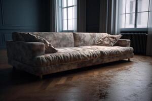 sofa interieur ontwerp, ai gegenereerd foto