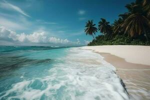 Maldiven oceaan strand. genereren ai foto