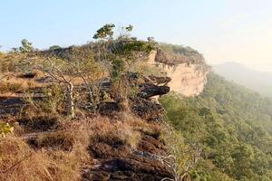 landschap in het pha taem nationale park in thailand foto