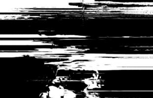 zwart en wit chaos monochromatisch glitch effect met vervormd texturen en grunge esthetiek voor digitaal en afdrukken ontwerp foto