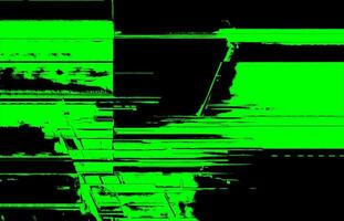 elektrisch Matrix helder groen en zwart glitch effect met neon licht trails en technisch moeilijkheden voor futuristische cyberpunk ontwerp en digitaal kunst foto