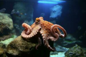 aquarium Octopus. genereren ai foto