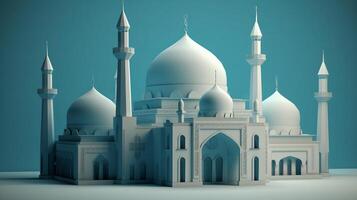 Islamitisch moskee eid al adha de feest van offer generatief ai foto