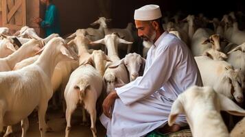 eid al adha de feest van offer generatief ai foto