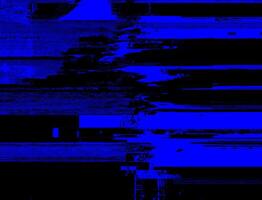 levendig vervormingen helder blauw en donker kleur regeling met lawaai, grunge, en glitch texturen voor opvallende digitaal en afdrukken ontwerp, ai gegenereerd foto