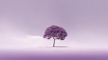 een verbijsterend beeld van een minimalistische Purper, presentatie van de magisch elegantie gevonden in eenvoud. ai generatief foto