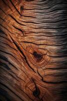 hout textuur, macro, fotografie, overhead camera hoek. ai generatief foto