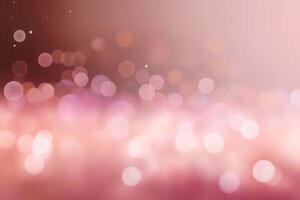 een wazig wit licht, roze licht abstract achtergrond met bokeh gloed, illustratie, ai generatief foto