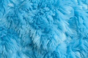 heel peri blauw kleur schapen vacht schapenvacht tapijt achtergrond wol textuur. ai generatief foto