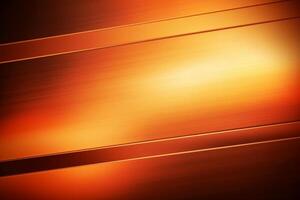 geborsteld metaal licht oranje achtergrond. ai generatief foto