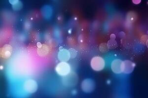 een wazig trots blauw licht, roze licht abstract achtergrond met bokeh gloed, illustratie. ai generatief foto