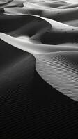 foto's van woestijn van oppervlakken, donker grijs en wit. ai generatief foto
