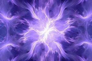 lazer licht fractals, Purper en wit. ai generatief foto