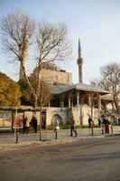 kalkoen Istanbul 12 januari 2023. mihrimah sultan moskee in uskudar. foto