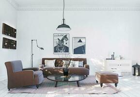 moder Scandinavisch interieur. foto