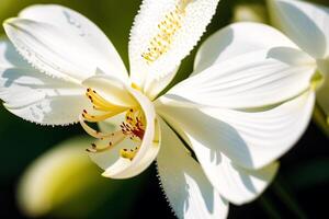 een mooi orchidee bloemen. bloeiend pracht. de betoverend wereld van orchideeën. generatief ai foto