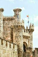 tempelier kasteel in ponferrada Spanje, 2023 foto