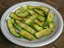 courgette aka courgettes groenten voedsel achtergrond foto