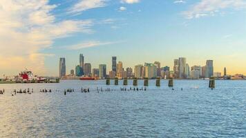 stadsgezicht van Jersey stad horizon van Manhattan nyc foto