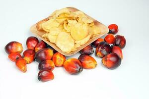 olie palm fruit chips foto