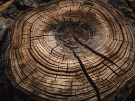 vertellen verhalen van tijd in boom ringen foto