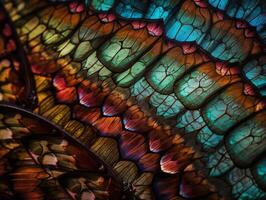 raadselachtig patronen in vlinder Vleugels foto