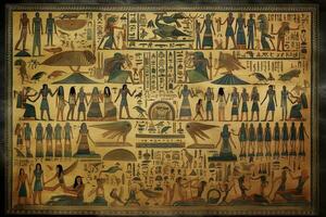 oude Egypte hiërogliefen, genereren ai foto