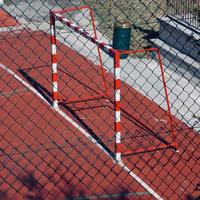 straatvoetbal doel sportuitrusting foto