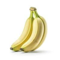 banaan geïsoleerd Aan wit achtergrond met knipsel pad, genereren ai foto