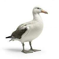 albatros geïsoleerd Aan wit achtergrond, genereren ai foto
