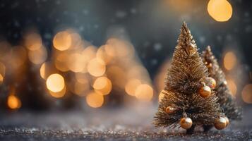 Kerstmis boom achtergrond. illustratie ai generatief foto