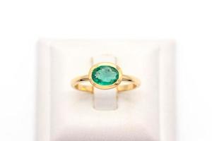 diamanten ring 9k goud foto