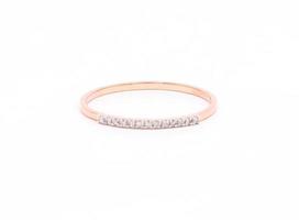 diamanten ring rose goud foto