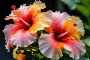 hibiscus bloem. illustratie ai generatief foto