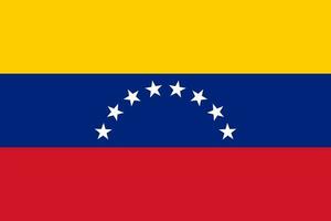 de officieel stroom vlag van Venezuela. nationaal vlag van Venezuela. illustratie. foto