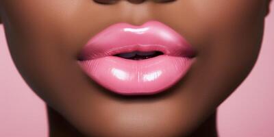 Dames lippen met verschillend kleuren lippenstift ai gegenereerd foto