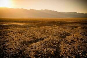 dood vallei zonsondergang landschap foto