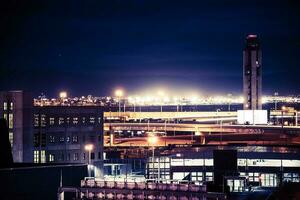 las vegas luchthaven Bij nacht foto