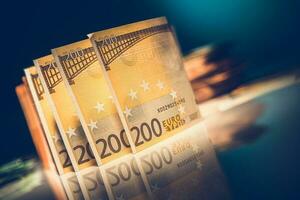 euro contant geld rekeningen foto