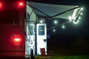 rv park camper camping foto