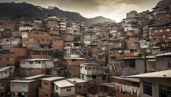 stad horizon van bouwkundig landschap, ai generatief foto