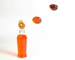 olie palm fruit lamp fles foto