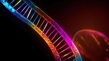 menselijk cel biologie dna moleculair structuur. generatief ai. foto