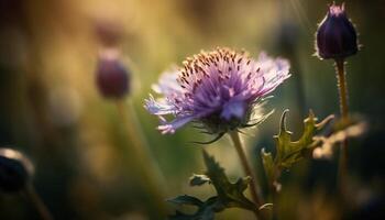 wilde bloemen weide vitrines natuurlijk schoonheid in multi gekleurde bloesems gegenereerd door ai foto