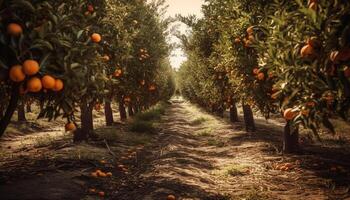 sappig citrus fruit rijp voor gezond aan het eten generatief ai foto