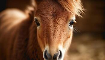 schattig koe begrazing in landelijk weide gegenereerd door ai foto