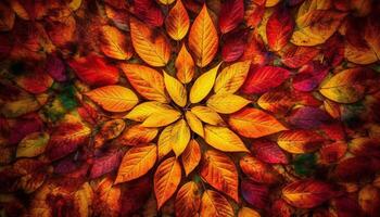 levendig herfst kleuren Aan esdoorn- boom, een schoonheid in natuur gegenereerd door ai foto