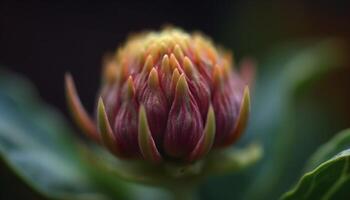 scherp kleuren van natuur schoonheid in een single bloem bloesem gegenereerd door ai foto